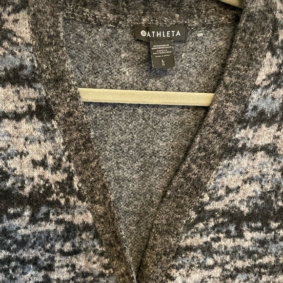 Athleta Westlake Textured Cardigan, Fog Camo Cool - Picture 8 of 9